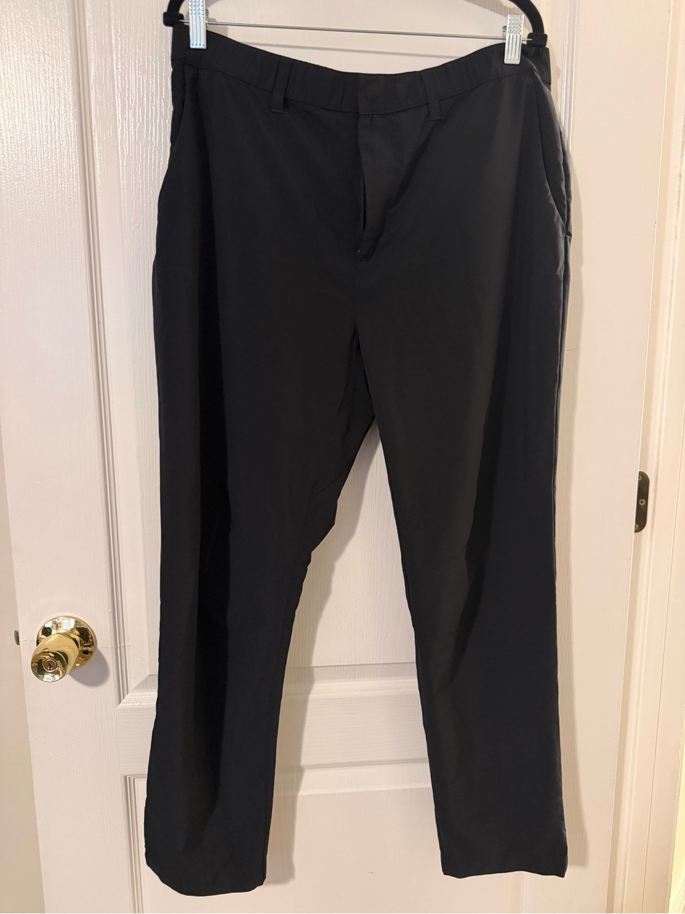 Fabletics Men's Black Straight-Leg Dress Pants